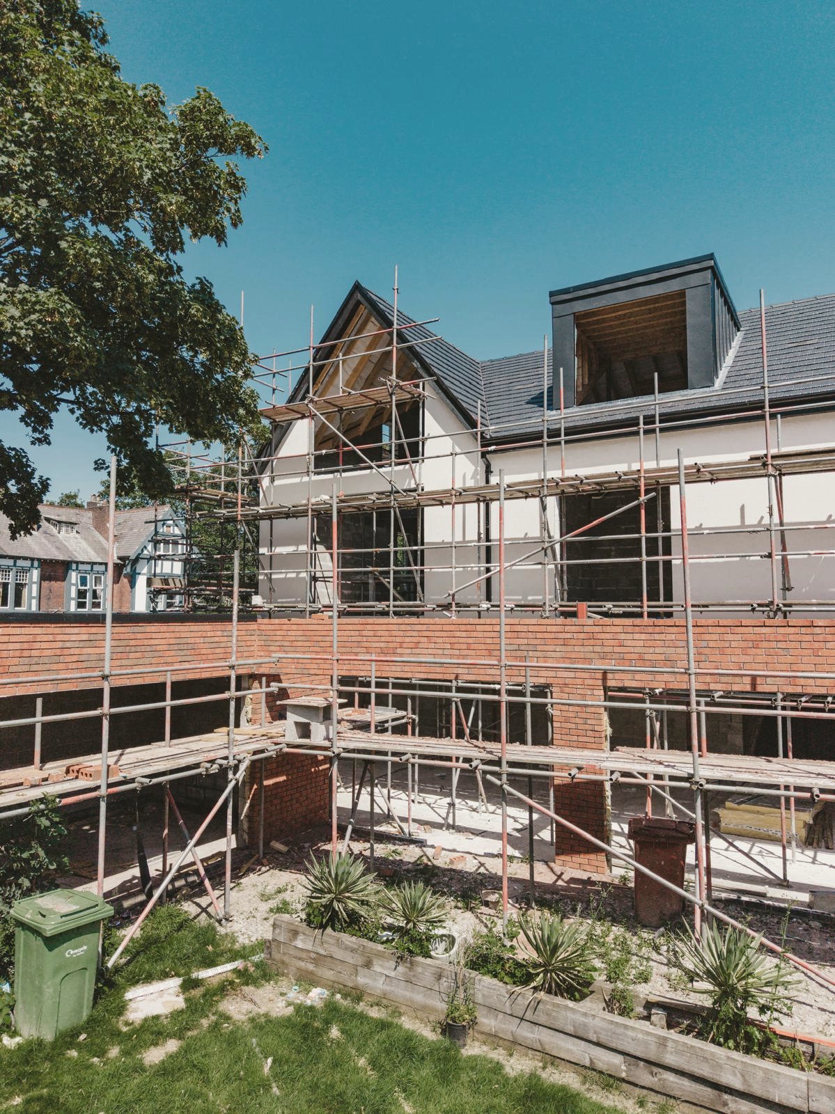 Modern Residence — Garden elevation — before