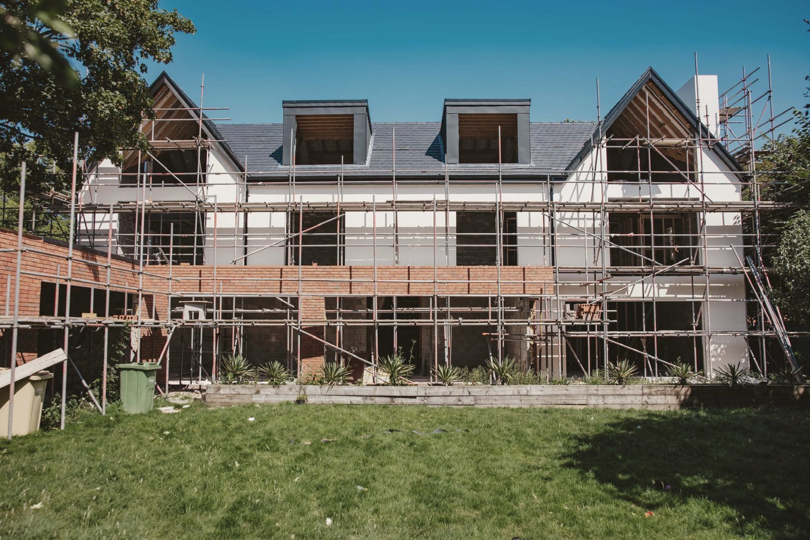 Modern Residence — Completed garden elevation