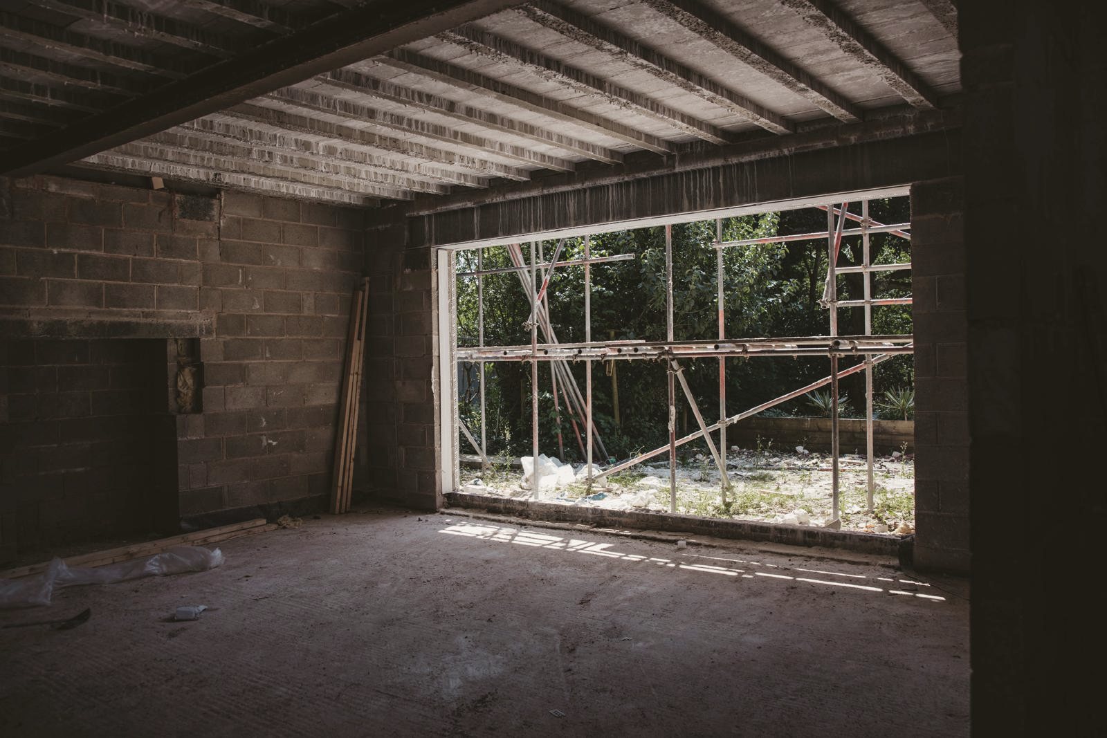 Modern Residence — Interior opening — before