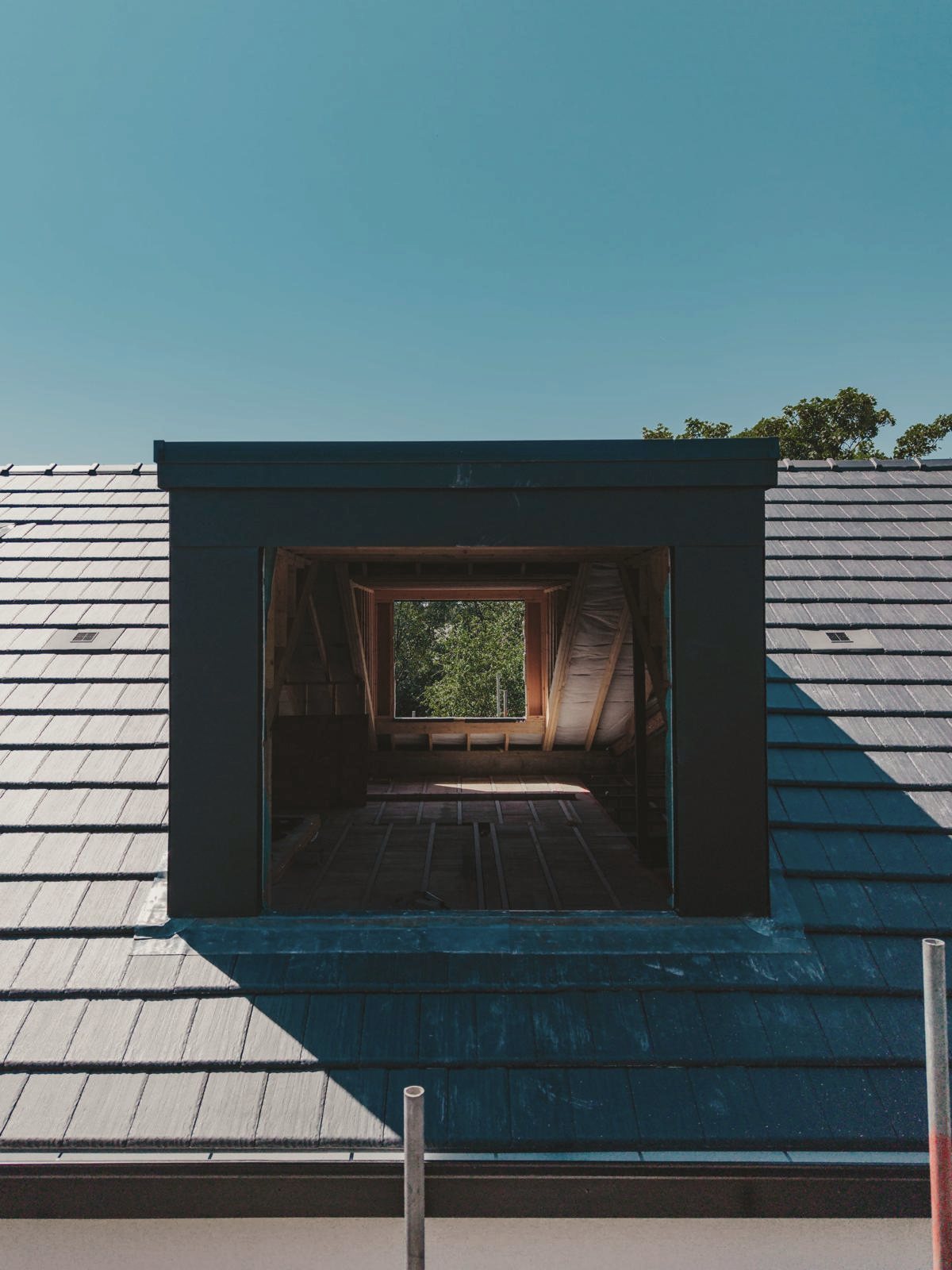 Modern Residence — Dormer glazing detail