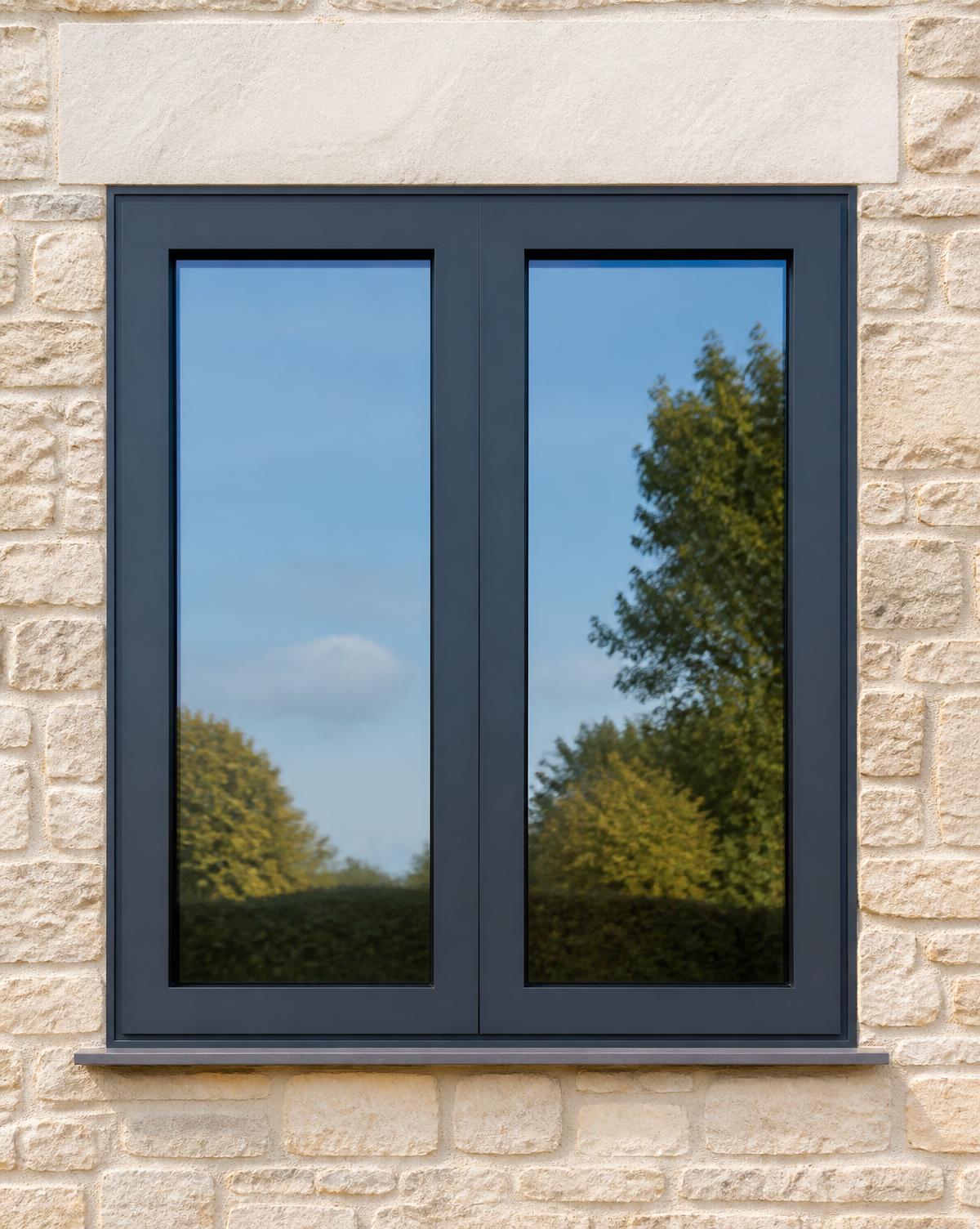 Flush aluminium window application